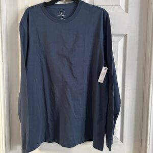 George Men's Deep Blue Long Sleeve Tee